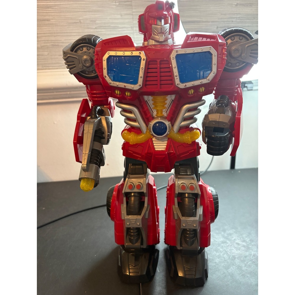 Hap-P-Kid MARS Cybotronix Red Robot Action Figure 2012 Large 14 Inch Toy